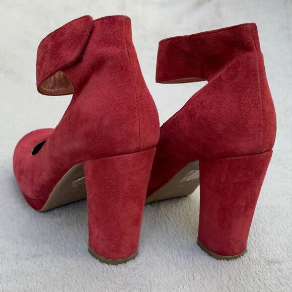 Jeffrey Campbell Vintage Aurora Suede Heels Sz 7.5 - Picture 7 of 16